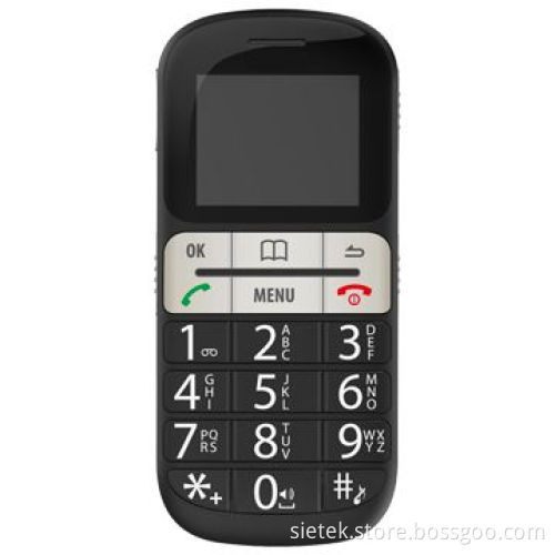 Senior phone with SOS emergency button, FM radio & MP3/MP4 player and big keypad for easy using